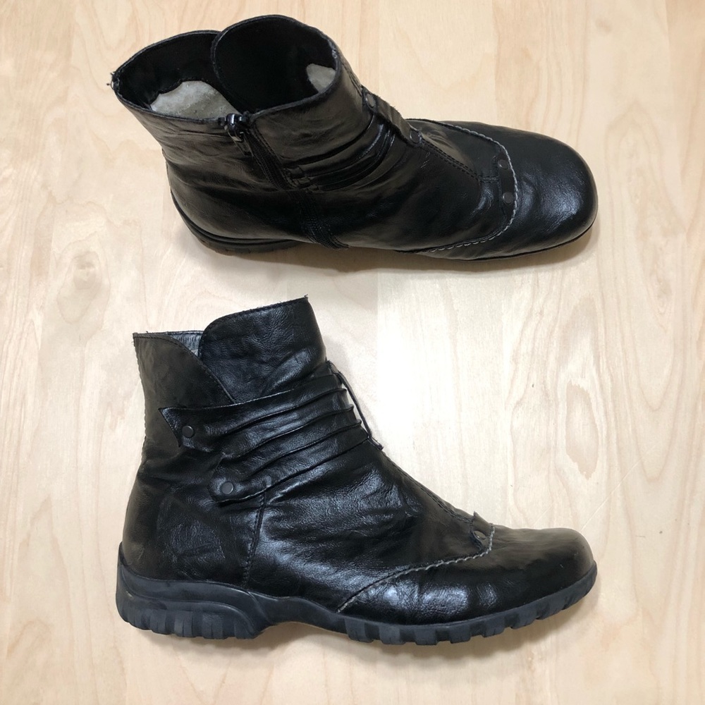 Reiker Leather Booties Leather Boots